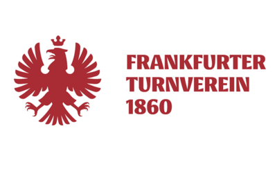 FTV 1860 Logo mit Text Frankfurter Turnverein in Rot